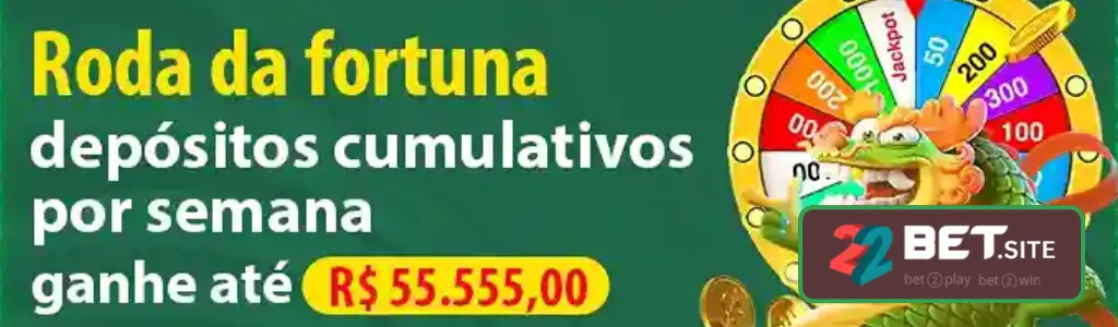 Promoções disponíveis no 22BET cassino